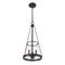 Z-Lite Prescott 3 Light Pendant, Matte Black & Clear 341P12-MB - alternate 7